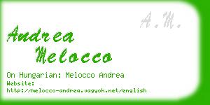 andrea melocco business card